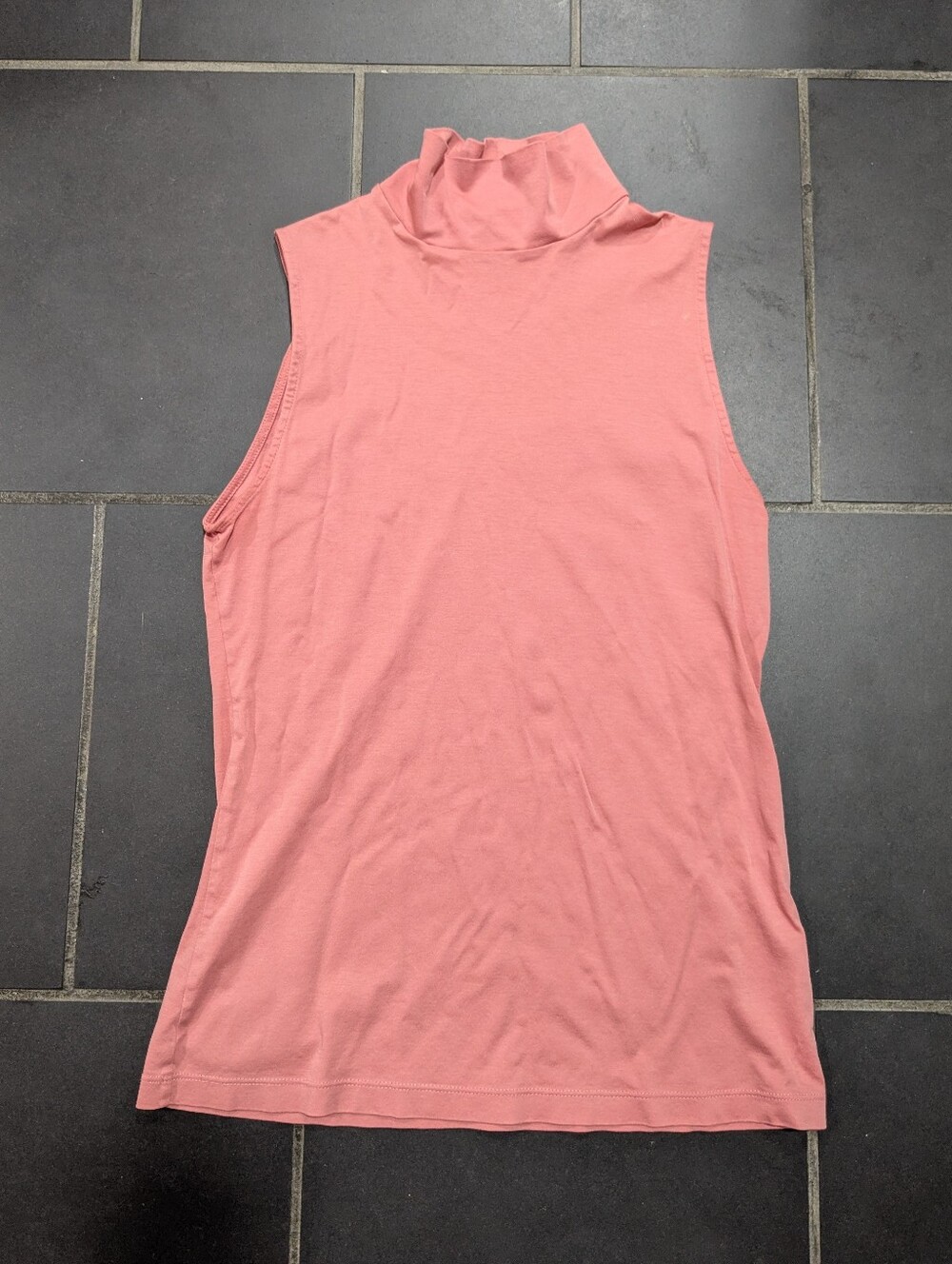 pink high neck tank top blouse